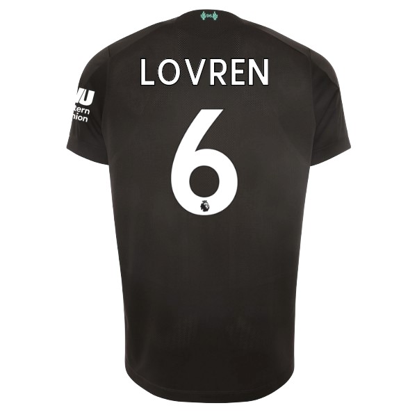 Camiseta Liverpool NO.6 Lovren Tercera equipo 2019-20 Negro